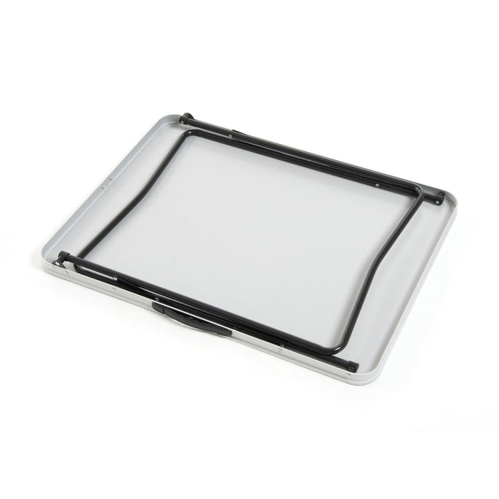 Tavolo Pieghevole da Giardino 80x60x69 cm in Acciaio Tramper 80 Grigio Chiaro