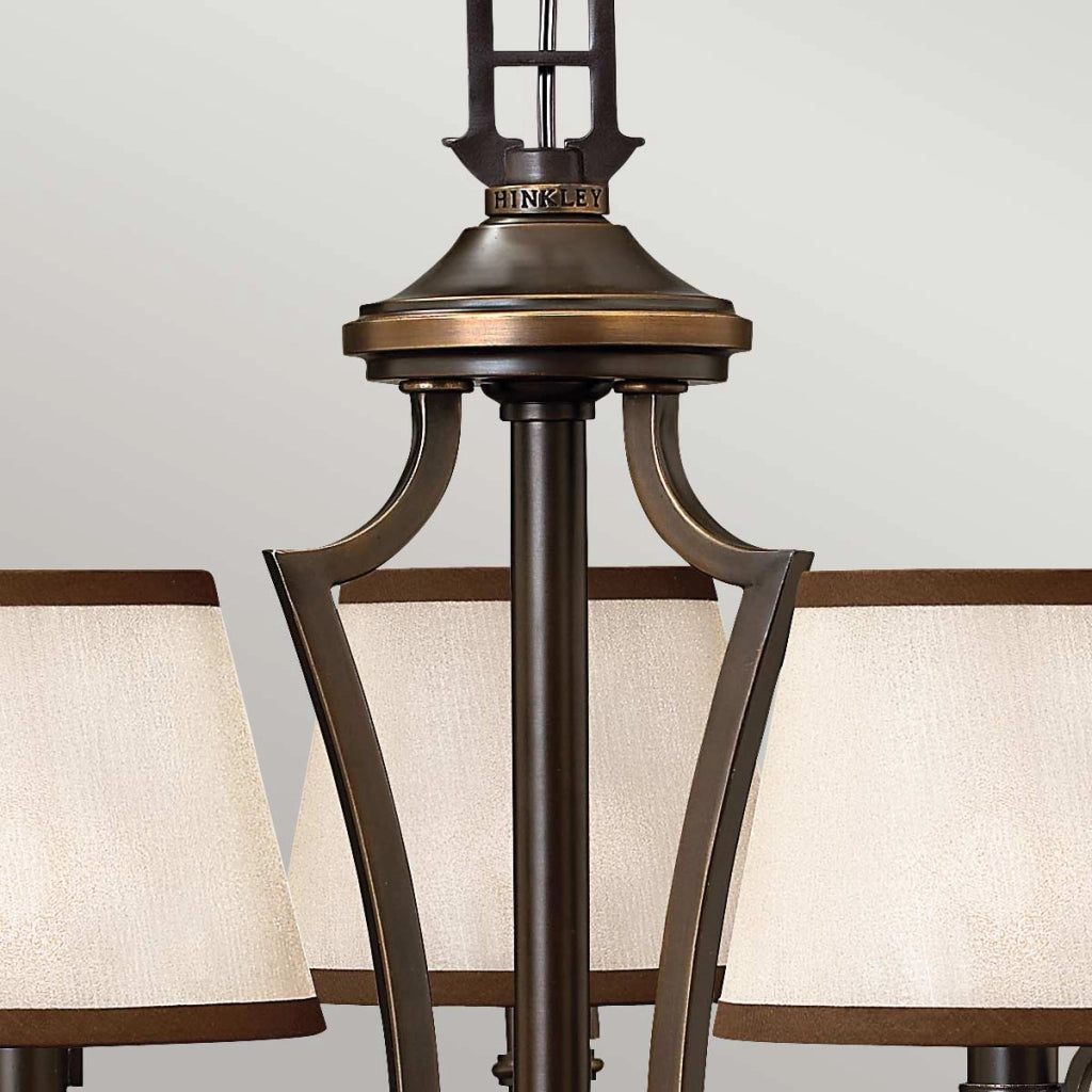 Lampadario Plymouth bronzo antico 3xE14 40W Hinkley