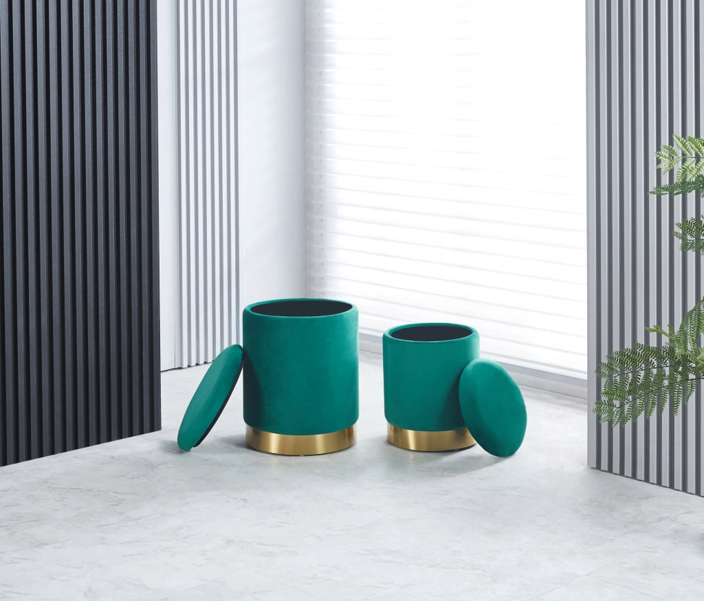 Pouf Contenitore a Forma di animale, Pouf Poggiapiedi imbottito con Gambe in Legno e Rivestimento .Sgabello per Bambini e Adulti per Camera Cameretta Salotto  - Petrolio