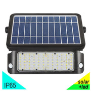 TECHNO Proiettore Faro Solare Led 1080 Lm Con Pannello, Crepuscolare e Sensore Movimento