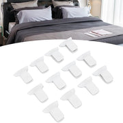 Clip per Dikke Dekbed - 12 Stuks Gewatteerde Clip per Deken - Bevestigatori per Deken - Previene lo Spostamento - Adatto per Tutti gli Anni - Economico - Bevestigatori per Deken