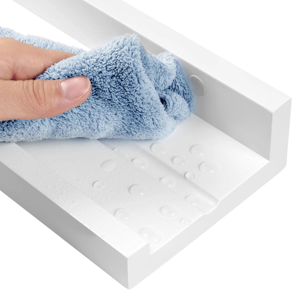 Set di 6 scaffali da Parete, per Foto, per Soggiorno, Camera da Letto, Bagno, Cucina, 60 x 5 x 12 cm