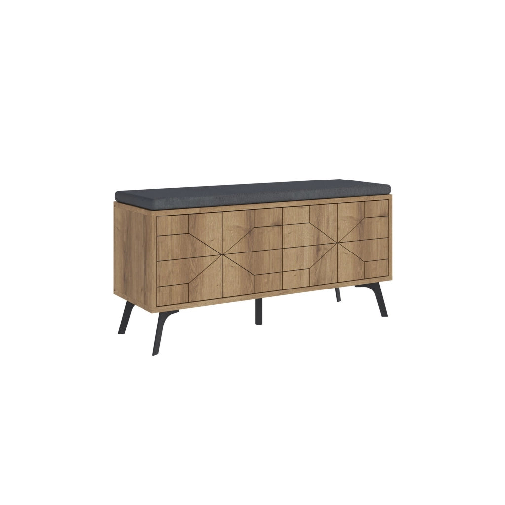Scarpiera in legno "Dune" - 107 x 35 x 55 cm - Marrone