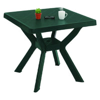 Normandy, Tavolo da Esterno 4 Posti Made in Italy, 79x79x72h cm Verde