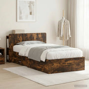 Telaio del letto con storage Rovere Fumo 80 x 200 cm 3433706