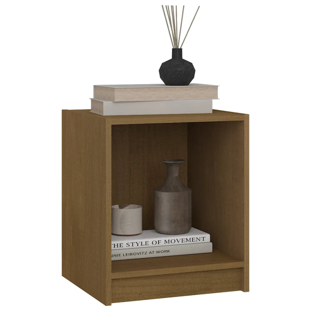 Comodini Marrone Ambra 2 pz 35,5x33,5x41,5 cm in Legno di Pino 809926
