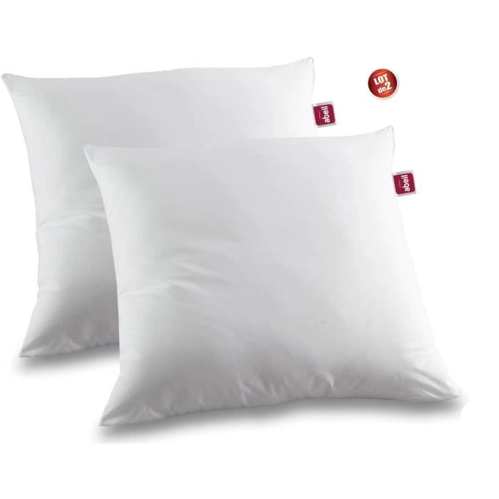 Set di 2 cuscini antiacaro - 60 x 60 cm - 100% cotone trattato biologico - ABEIL