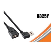 Trade Shop - Cavo Adattatore Usb 3.0 Maschio Femmina Angolato 90° Angolo Retto Prolunga U325y -