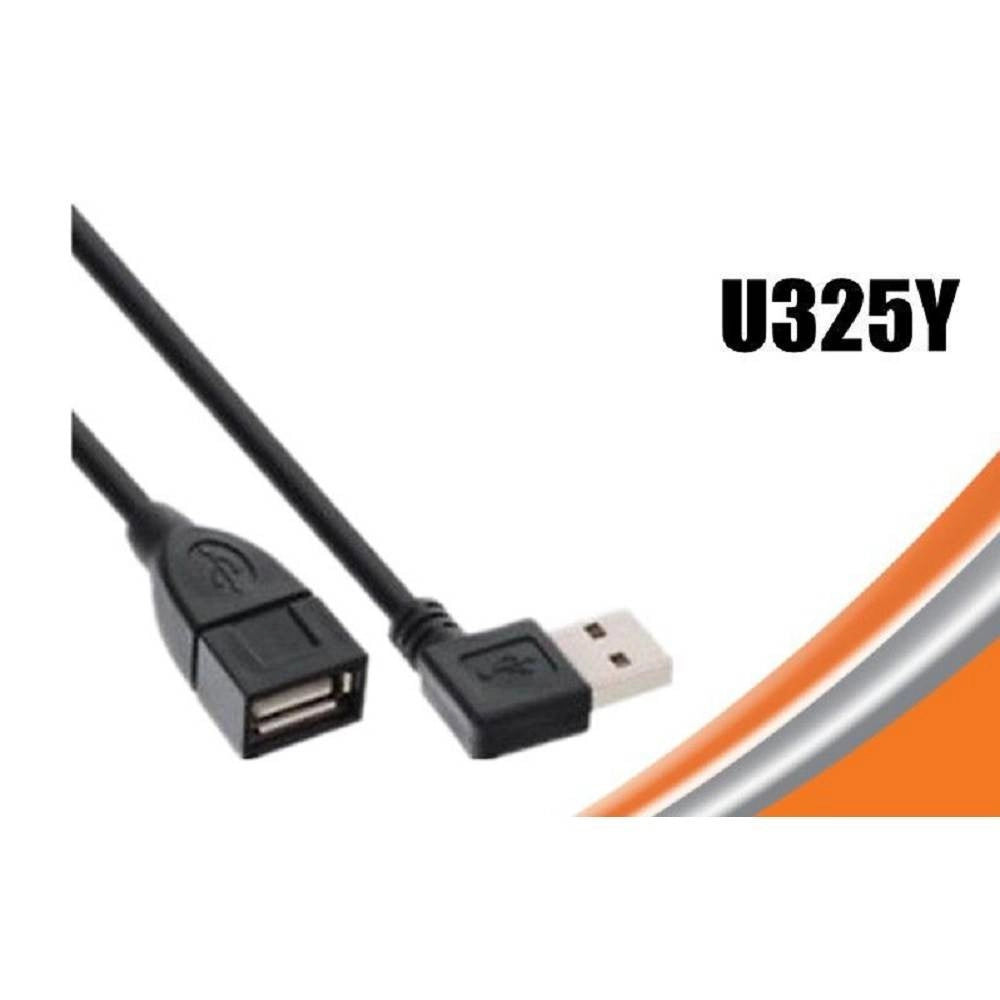 Trade Shop - Cavo Adattatore Usb 3.0 Maschio Femmina Angolato 90° Angolo Retto Prolunga U325y -