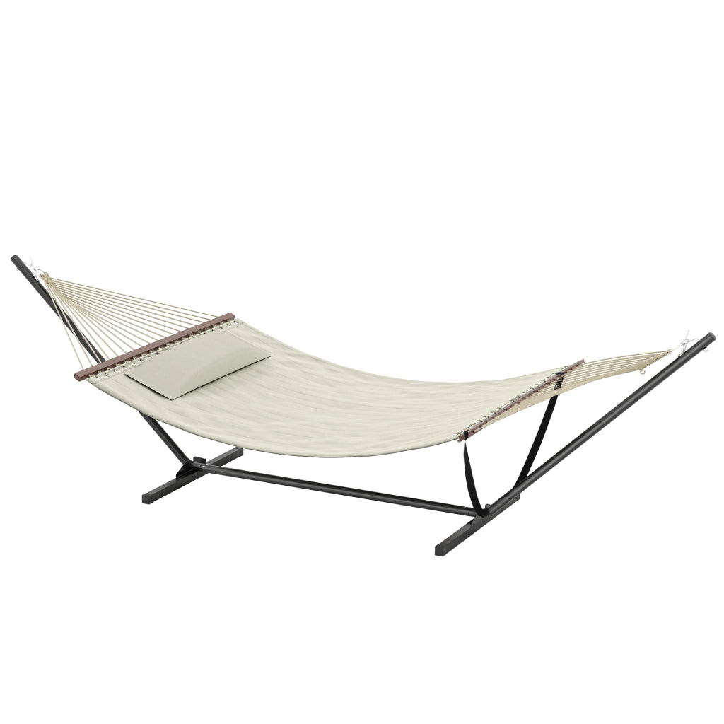 Amaca con supporto in acciaio ¨C zephmum ¨C crema 368x140x110 cm