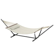 Amaca con supporto in acciaio ¨C zephmum ¨C crema 368x140x110 cm
