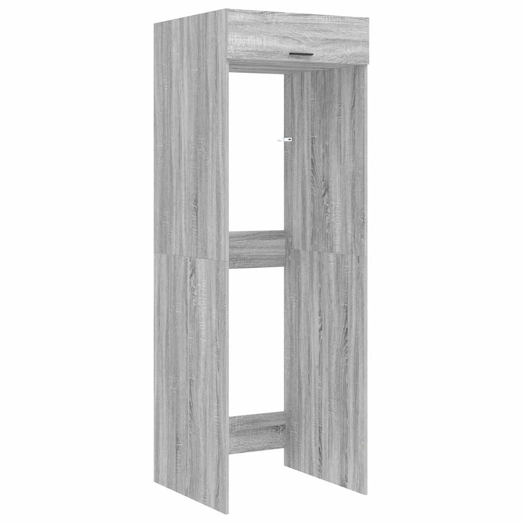 Mobiletto per lavatrice Grigio Sonoma 67,5 x 68 x 200 cm 3422789