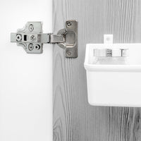 Cerniera a Scodellino 35 mm Collo Dritto Chiusura Ammortizzata 100° Basette Euro 20 Pezzi Emuca