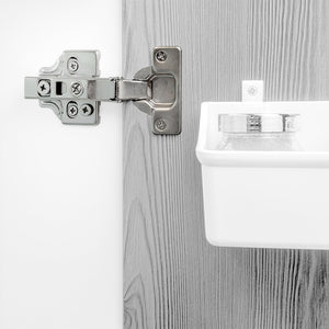 Cerniera a Scodellino 35 mm Collo Alto 100° con Basetta 20 Pezzi Emuca