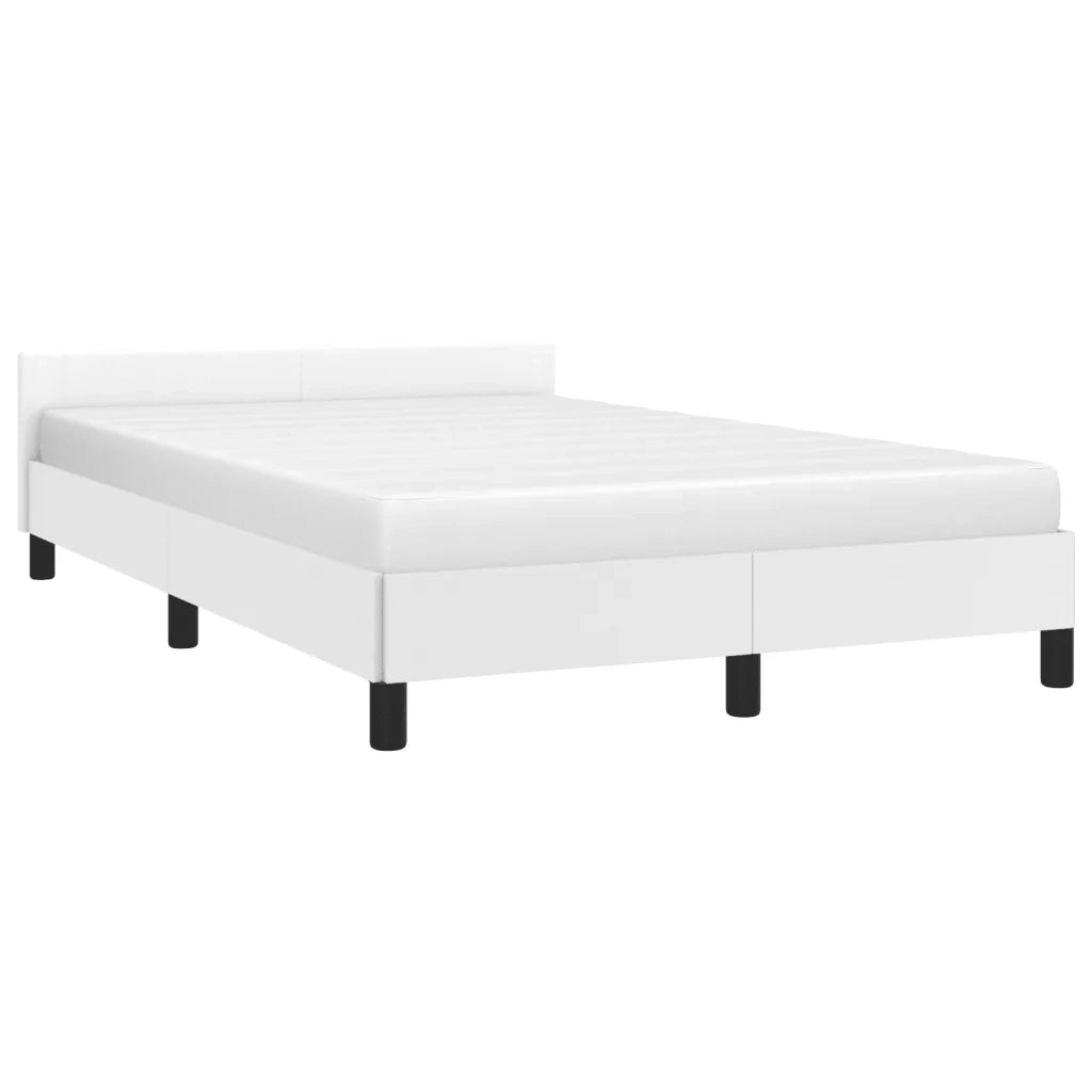 Giroletto senza Materasso Bianco 120x190 cm Similpelle 379542