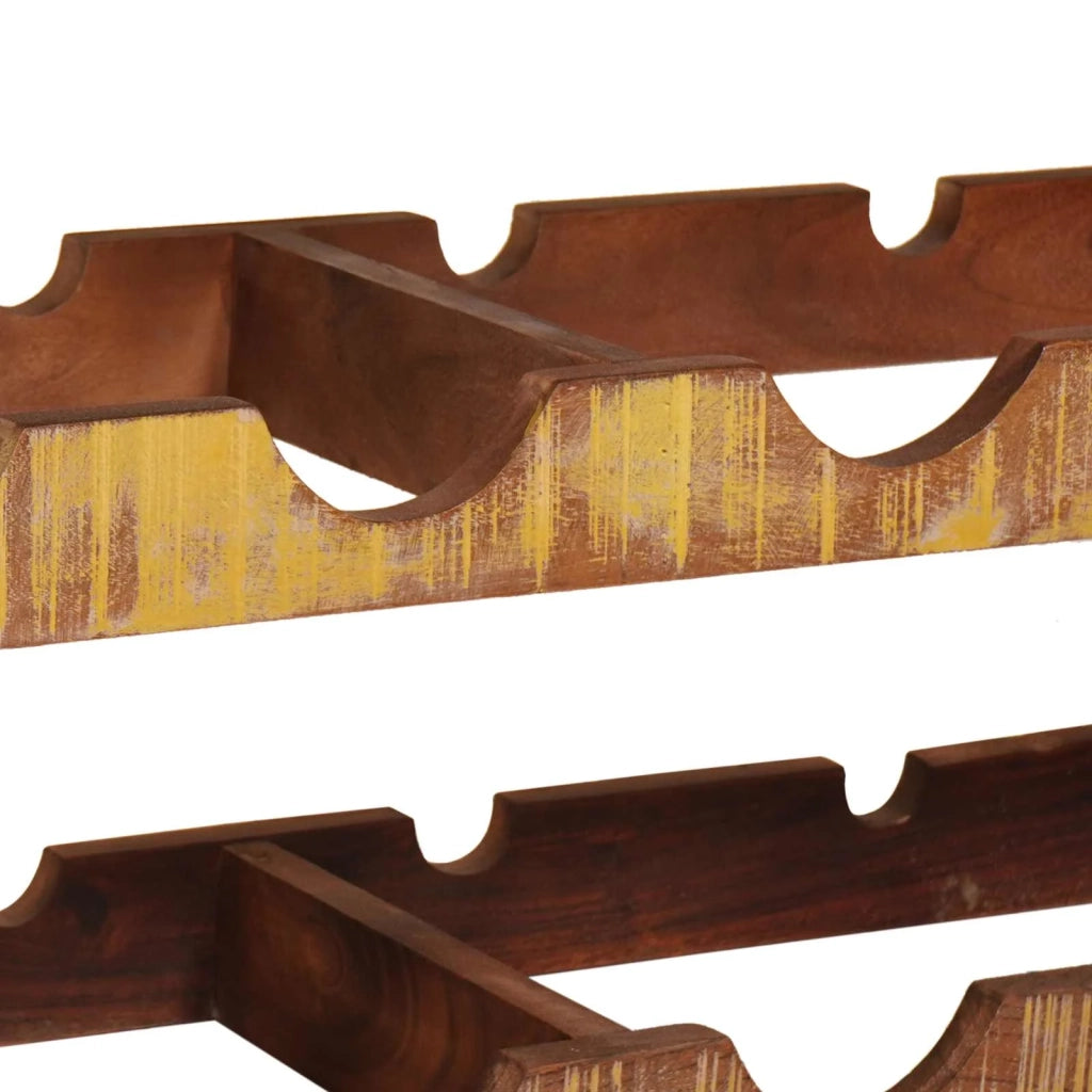 Portabottiglie 120 x 45 x 33 cm Legno massello riciclato