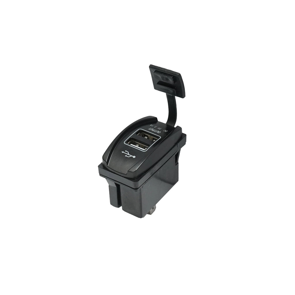 Presa, caricabatterie con 2 porte USB, 5V, 3.1A universale