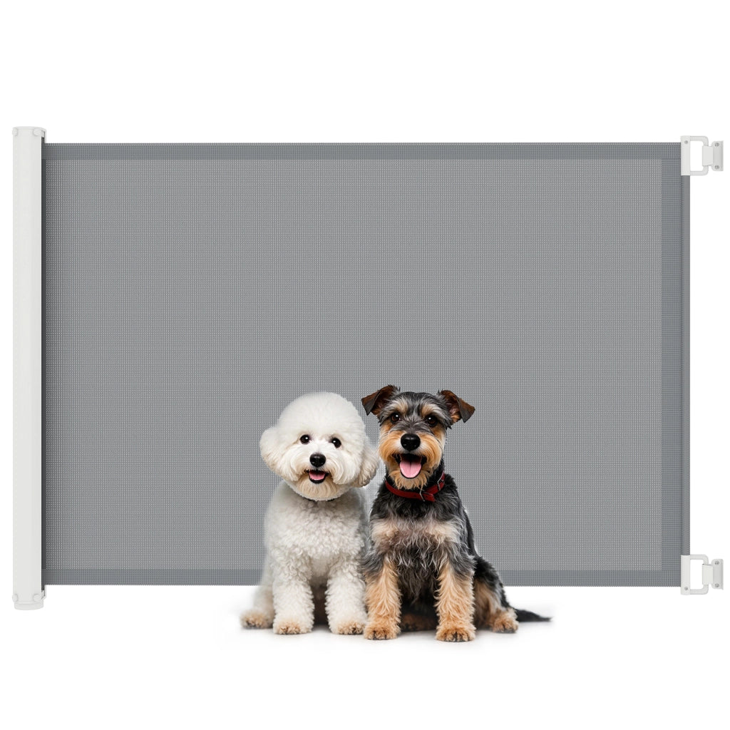 Barriera di sicurezza per bambini e animali ¨C zephmum ¨C grigio metallo 115x83 cm