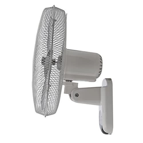 Bimar VM45 Ventilatore da Parete con Telecomando Elica 40cm 5 Pale 3 Velocita' Timer 7h 30min Oscillazione 90° colore Bianco