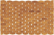 Tavolo da portata in bambù lavorato a mano rettangolare 45 x 29 cm Edizione Trapeze marrone chiaro 701222E1
