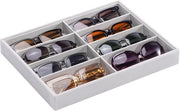 Organizzatore per Occhiali da Sole, 8 Cassetta per Occhiali da Sole Cassetta per Occhiali da Sole Supporto per Occhiali da Sole Display per Occhiali da Sole Cassetta per Occhiali da Sole - 1 Pacco, Grigio