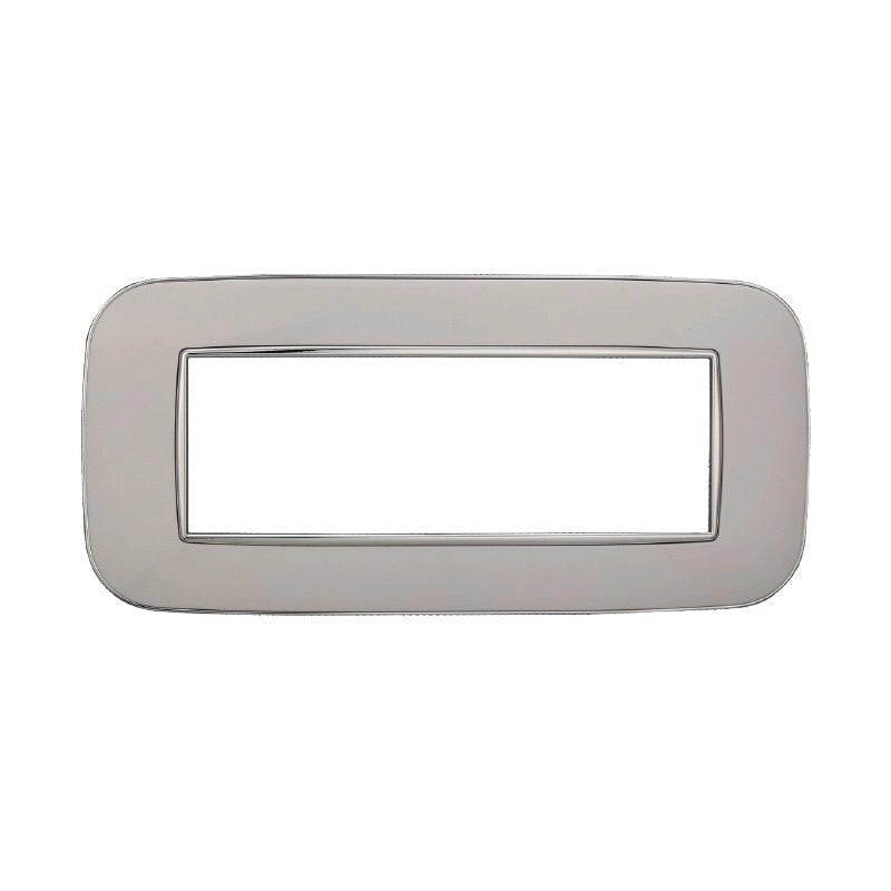 Placca Orbis Serie Moon 6P Colore Bianco Compatibile Con Bticino Axolute