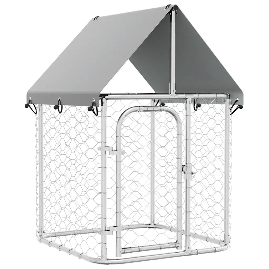 Gabbia per Cani da Esterno con Tetto 100x100x150 cm CFW8770490
