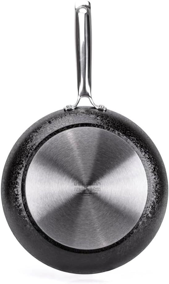 Moneta 0005390128 Armonia Finegres Padella Multiuso in Alluminio Forgiato con Rivestimento Antiaderente Naturale Finegres Senza PTFE PFAS PFOA Nichel Metalli Pesanti Acciaio Inox Full Induction per Tutti i Piani Cottura incluso Induzione Lavabile in Lavas