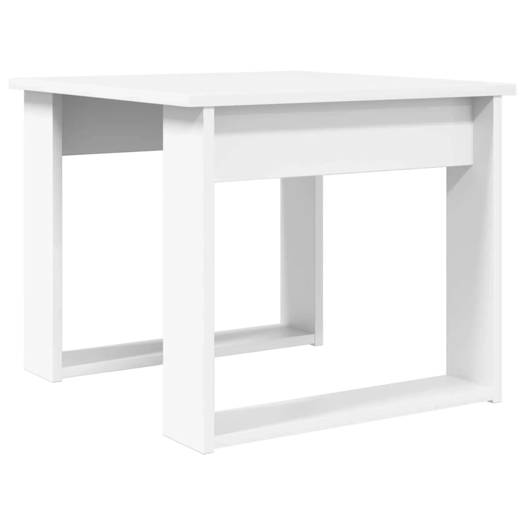 Set di 2 pz Tavolini da salotto | Tavolino da caff¨¨ | Tavolino da Soggiorno Bianco Legno multistrato