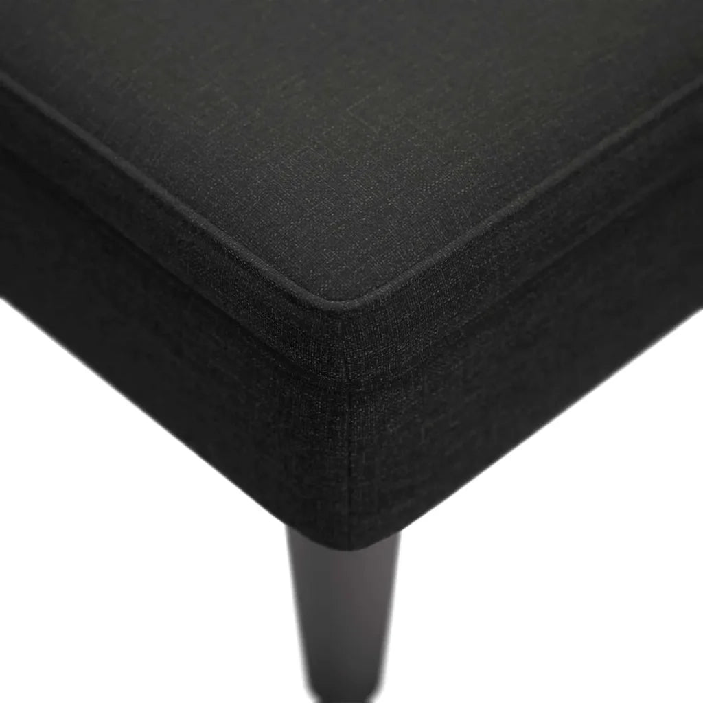 Sdraio con Cuscino e Bracciolo Destro in Tessuto Nero CFW1838791