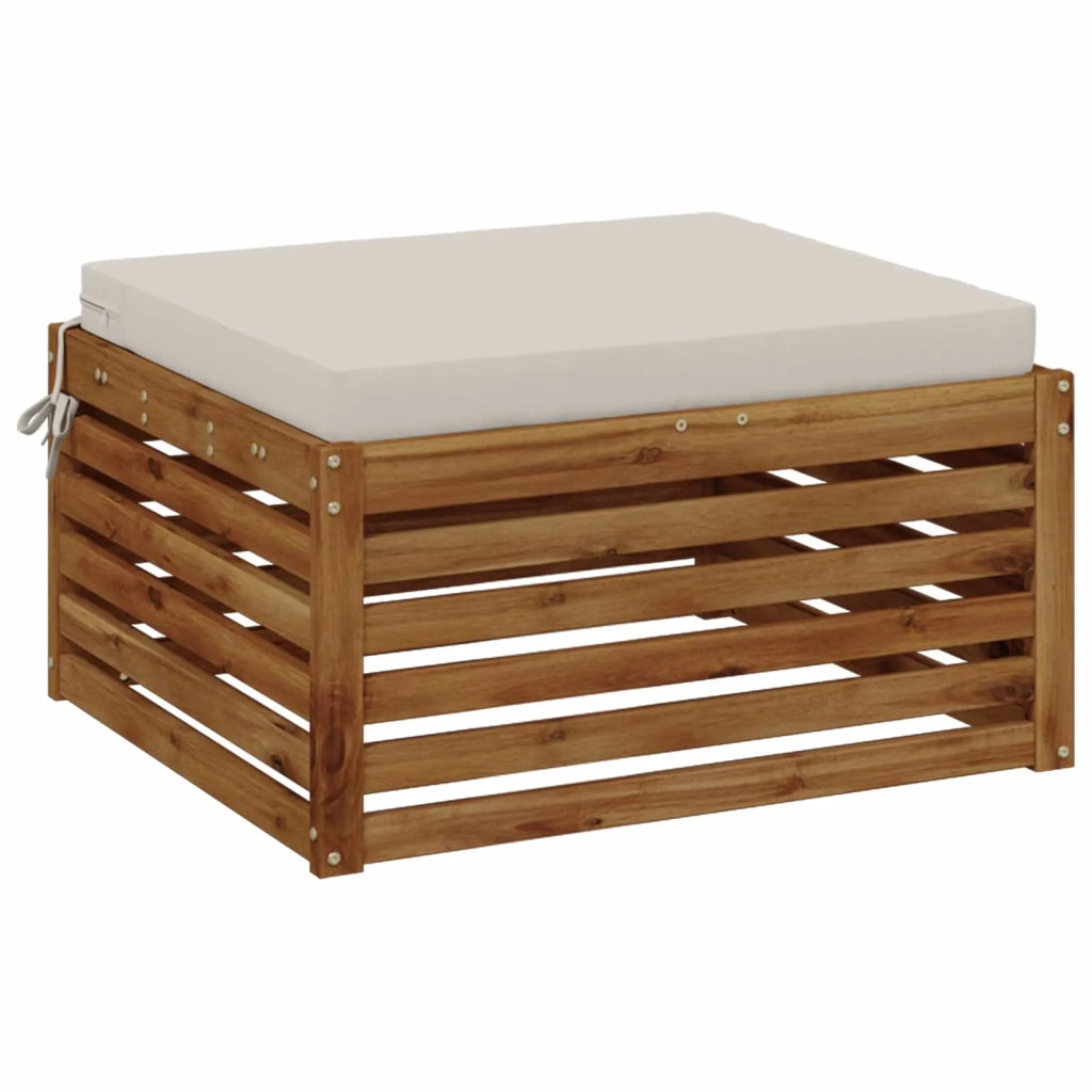 Cuscino per Sedia in Unico Pezzo SOEST 100% Poliestere Bianco 944881
