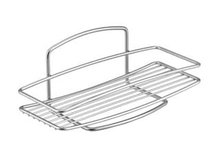 MENSOLA RETTANGOLARE 1 PIANO SERIE ONDA  cm.26x11x11    METALTEX
