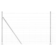 Palo della recinzione | Pannello per recinzione Zincato 25 x 1,6 m Acciaio