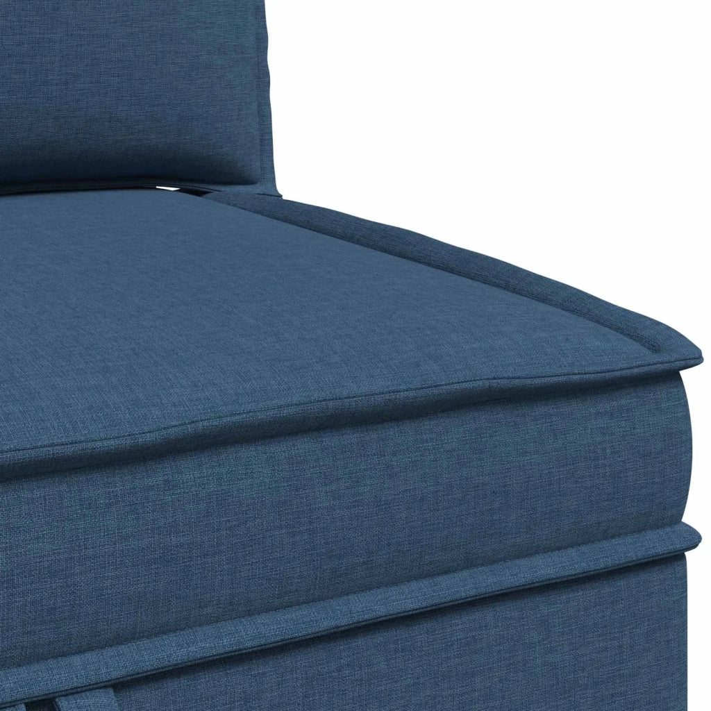 Set di mobili per il soggiorno con cuscino 4 pcs Blu Tessuto 3413714