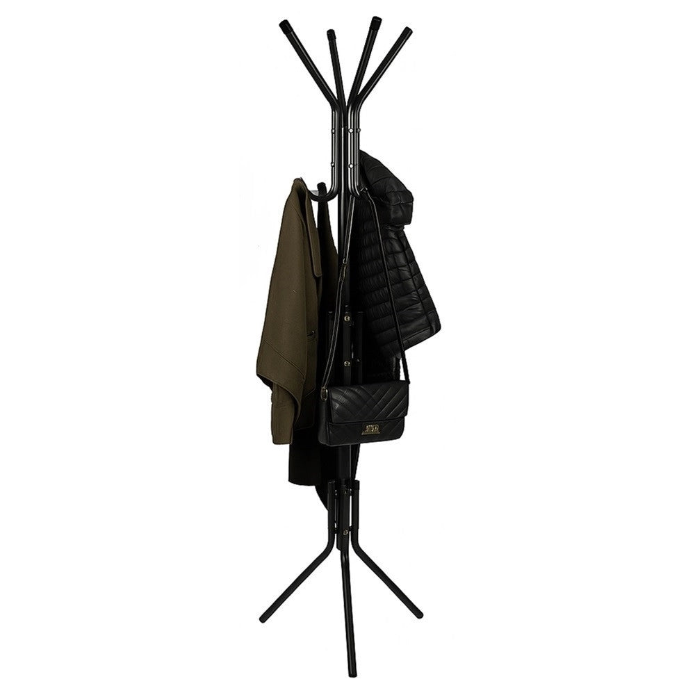 Trade Shop - Appendiabiti Indipendente Con 12 Ganci Multiuso Per Ombrelli Borse Giacche 170 X 42 Cm -