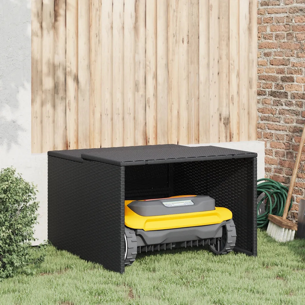 Garage per Robot Tosaerba Nero 86x90x52/57 cm in Polyrattan CFW7622209