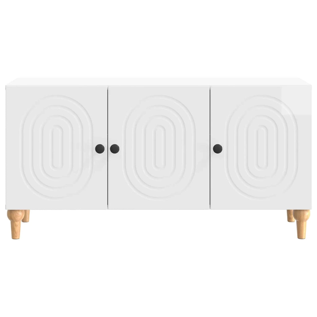 Mobile TV 99 x 34,5 x 50 cm Bianco Lucido Legno ingegnerizzato 894259