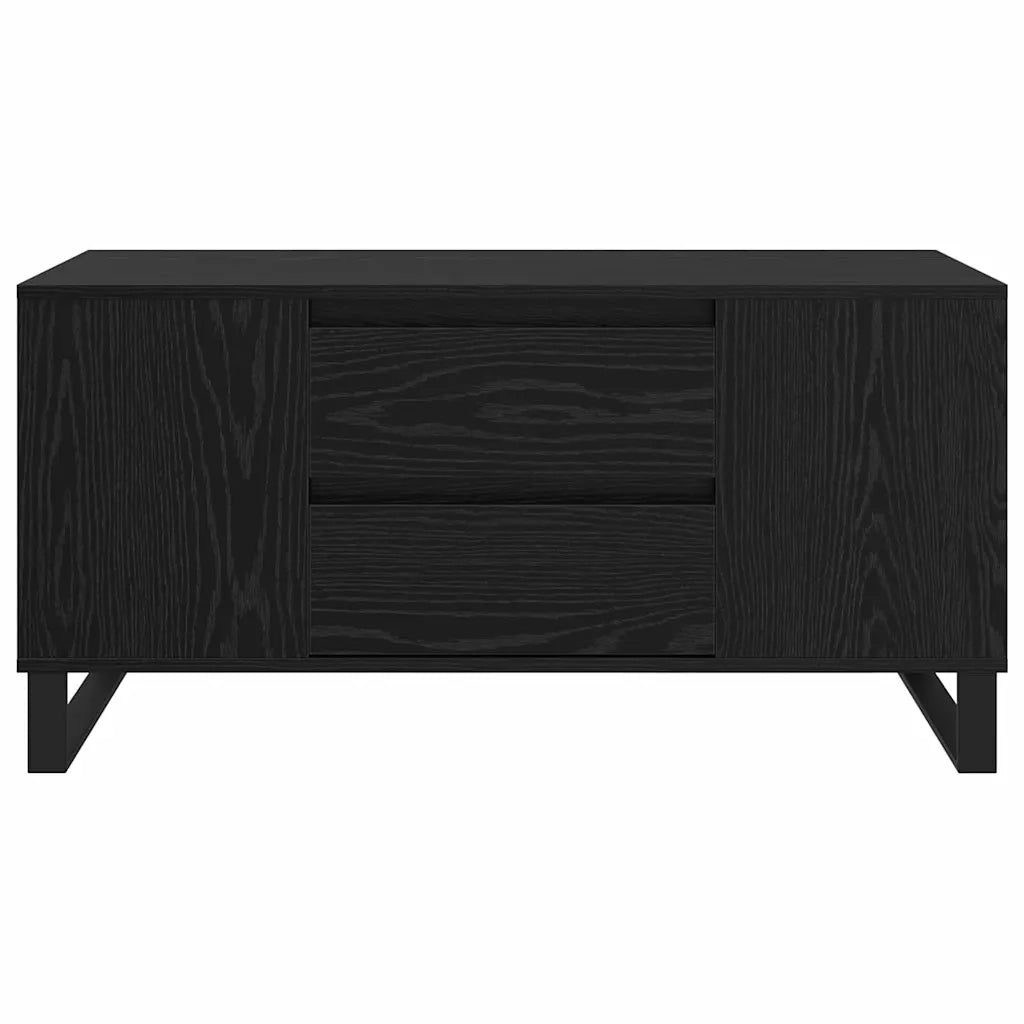 Tavolino da Salotto-Tavolino da soggiorno-Tavolo Rovere Nero 102 x 44,5 x 50 cm