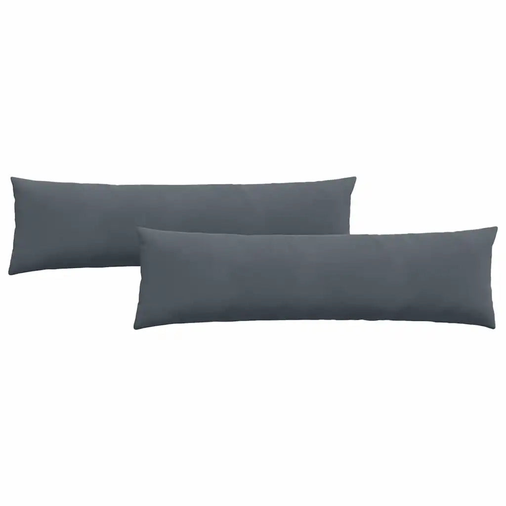 Cuscini da Divano 2 pcs Grigio scuro 145 x 40 cm