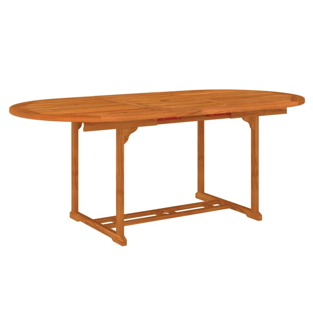 Set da pranzo per esterni/mobili da giardino da 7 pezzi in legno massello di eucalipto 02_0014340