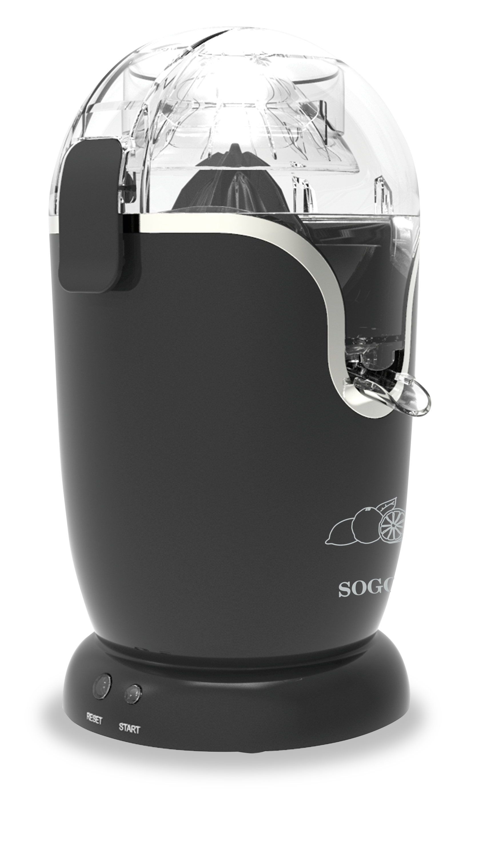 SOGO ESTRATTORE DI SUCCO AGRUMI AUTOMATICO 80W - Funzione Pressatura Automatica e Design Elegante