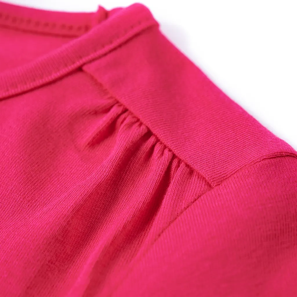 Maglietta da Bambina a Maniche Lunghe Fucsia 104 13985