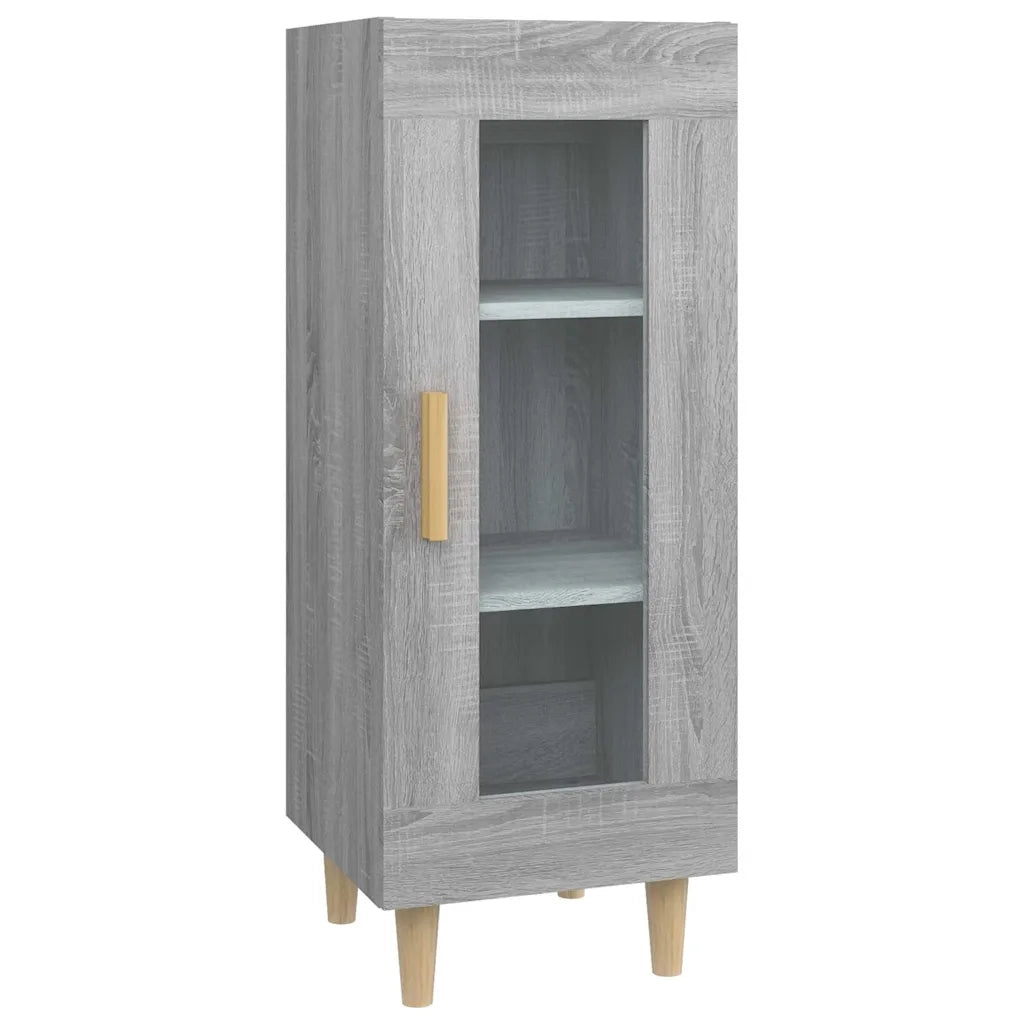 Credenza | Madia | Buffet da pranzo | Armadio da pranzo Grigio Sonoma 34,5x34x90 cm in Legno Multistrato