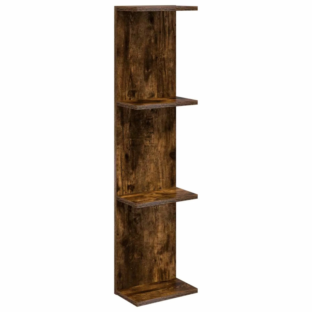 Scaffale da parete Rovere Fumo 25 x 15 x 100 cm 8012388