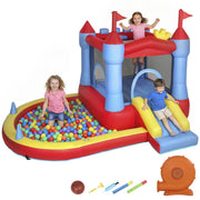 Castello gonflabile con soffiatore ¨C zephmum ¨C multicolore 300x300x200