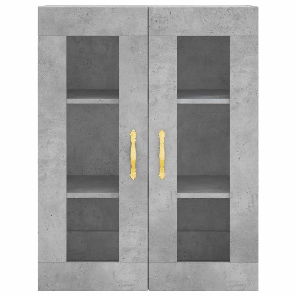 Credenza Grigio Cemento 69,5x34x180 cm in Legno Multistrato 3198517