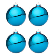Palline di Natale Blu Oceano Lucido in Vetro Bizzotto Diametro: 100 mm