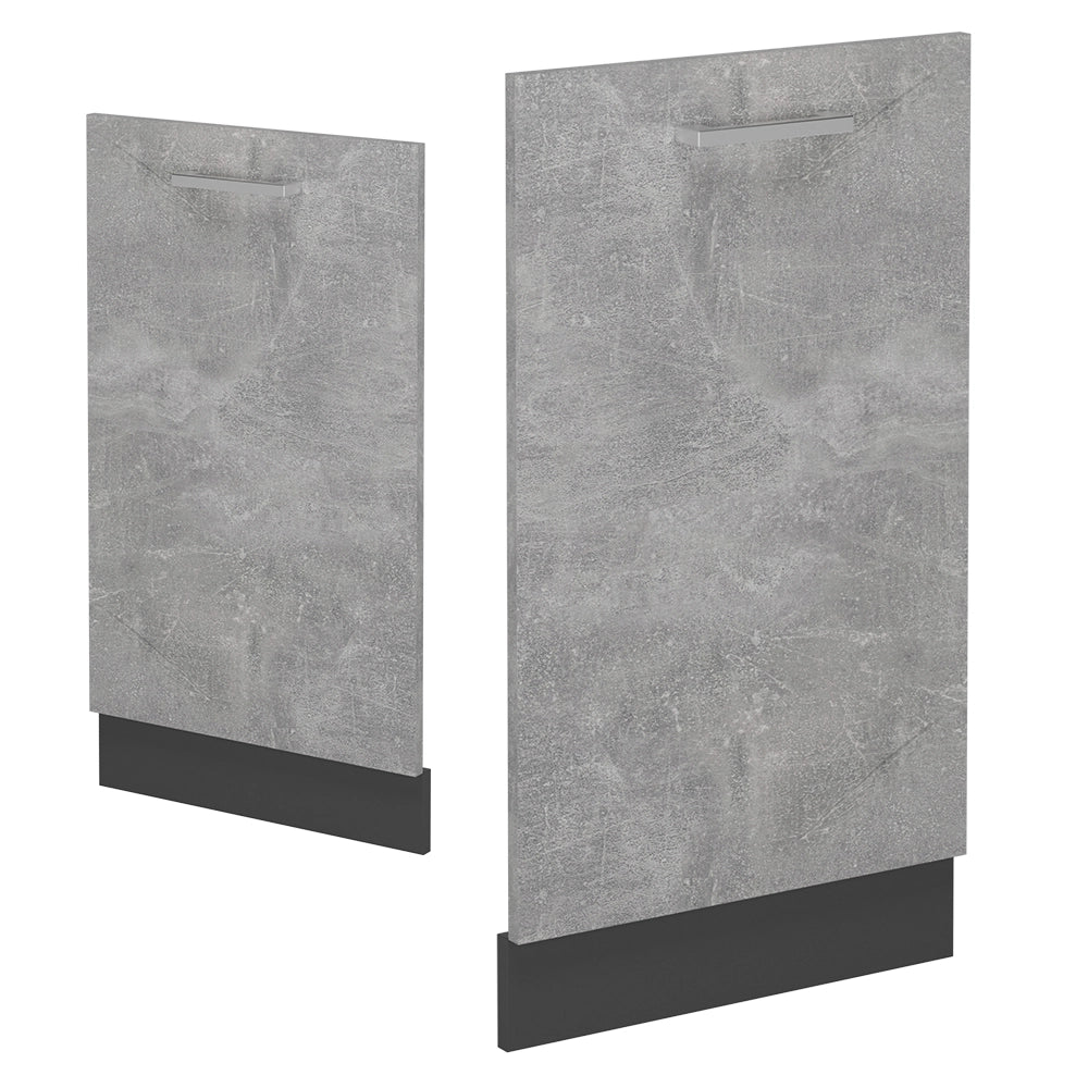 Pannello frontale della lavastoviglie R-Line Calcestruzzo/Antracite 45 cm senza piano di lavoro Vicco