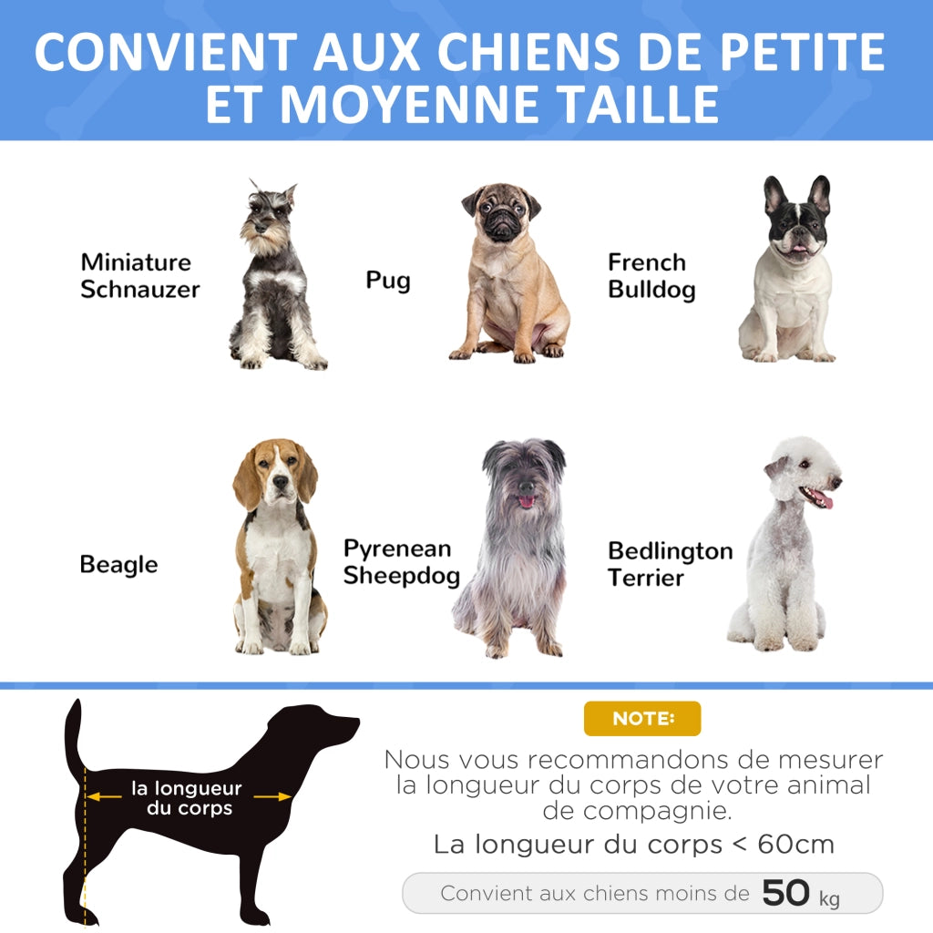 Letto per cani e animali domestici ¨C Zephmum ¨C Tessuto microperforato nero 91x69x29 cm