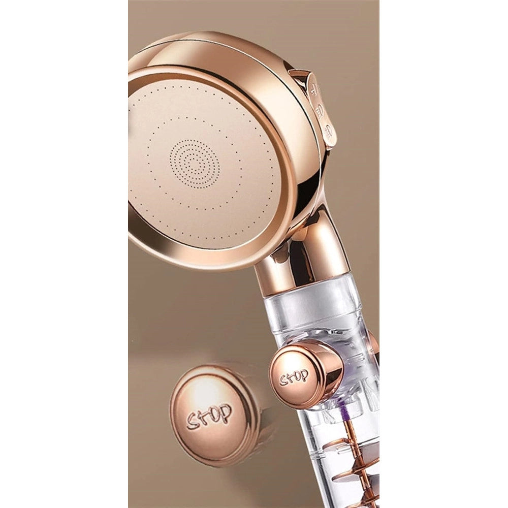 Trade Shop - Doccetta Con Pulsante Stop Multigetto Doccia Bagno Soffione Ventola A Spirale 87533 -
